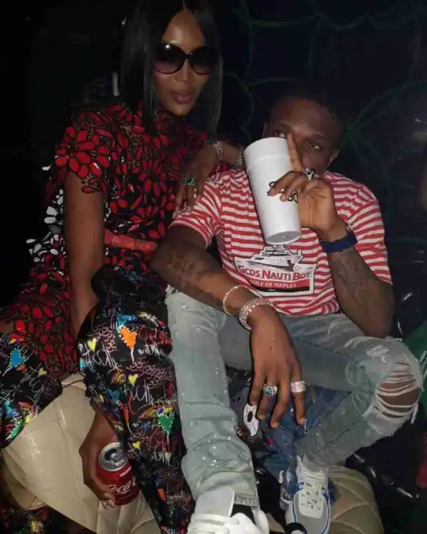 Starboy Wizkid Pictured With Supermodel, Naomi Campbell